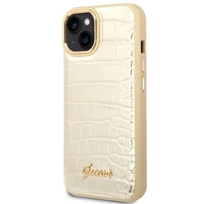 2. Guess GUHCP14MHGCRHD iPhone 14 Plus 6,7 "Gold / Gold Hardcase Croco Collection