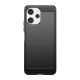 7. Flexible Hülle mit Carbonmuster für Xiaomi Redmi 12 Carbon Case - Schwarz