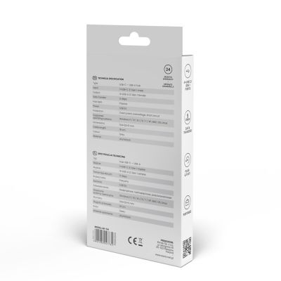 2. SAVIO AK-54 Hub USB-C - 4 x USB-A, Grau