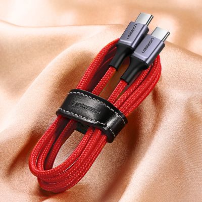 12. Ugreen US294 USB-C – USB-C 3A 480 Mbit/s Kabel 1 m – rot