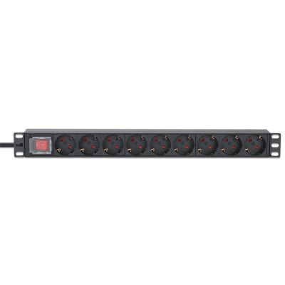 3. Intellinet 715133 PDU Stromverteilungseinheit 9 x Netzwerkanschlüsse 1U Schwarz
