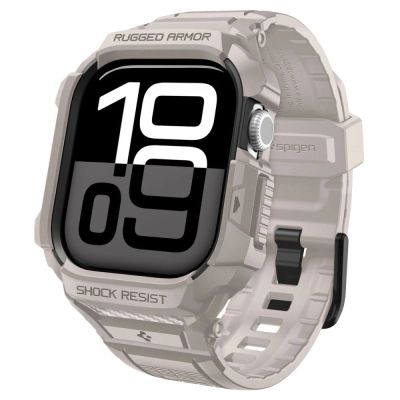 Spigen Rugged Armor Pro V2 Apple Watch Armband (46 mm) – Beige