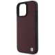 6. BMW MagSafe Hülle mit Leder-Diamant-Metalllogo für iPhone 16 Pro Max – Rot
