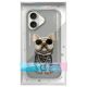 11. Nimmy Glasses Cool Dog iPhone 16 Hülle - Grau