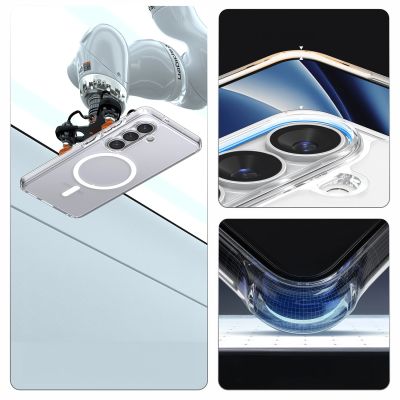 19. Spigen Ultra Hybrid Mag MagSafe Hülle für Samsung Galaxy S26 – Transparent und Weiß