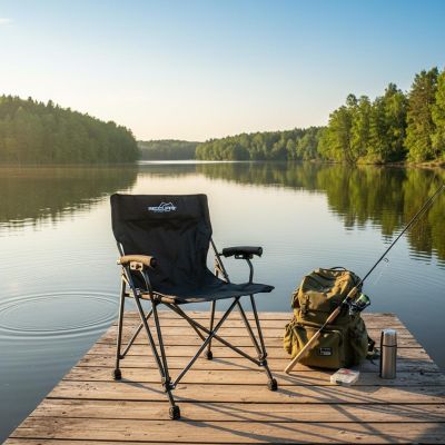 23. REDCLIFFS DELUXE Klappbarer Campingstuhl