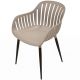 2. Balkonmöbel-Set, bestehend aus Tisch und 2 Stühlen, beige