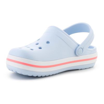 3. CROCS CROCBAND KINDER CLOG BLUE FROST/GUAVA 207006-4XQ