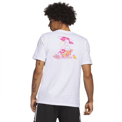 3. Adidas Lil Stripe Spring Break Graphic Kurzarm-Basketball-T-Shirt M IC1868