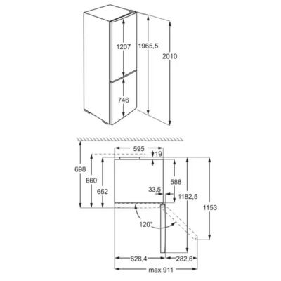 11. ELECTROLUX LNT7ME36G2 Kühl-/Gefrierkombination