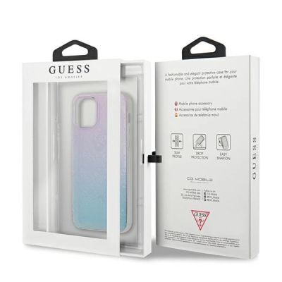 8. Guess GUHCP12S3D4GGBP iPhone 12 mini 5.4" blau-pink/blau-pink Hardcase 4G 3D Pattern Collection