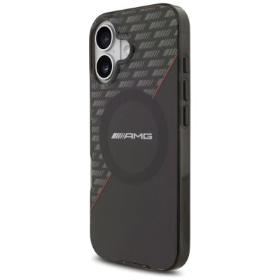 2. AMG Double Layer Transparent Rhombs MagSafe Case für iPhone 17 - Schwarz und Rot