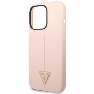 6. Guess GUHCP14XSLTGP iPhone 14 Pro Max 6.7" pink/pink Hardcase Silikon Dreieck