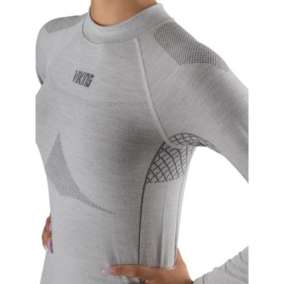 5. Viking Lava Lady Damen Thermounterwäsche-Set aus Merinowolle, Hose und Bluse (500/24/5522/0200)