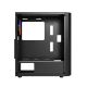 8. GEMBIRD FORNAX 400X MIDI-TOWER-CASE (2x USB 3.0, 1x USB 2.0, HD-Audio, Seitenwand aus Glas, ARGB-Hintergrundbeleuchtung) SCHWARZ