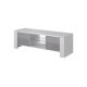 TV-Schrank WEST 42/130/42 weiß/grau glänzend