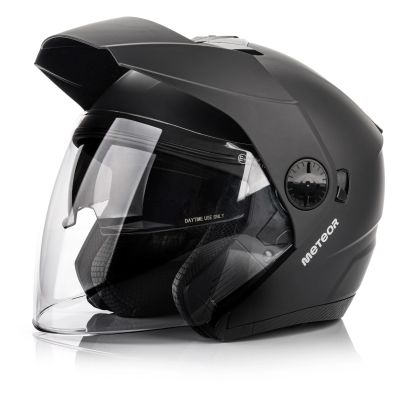 19. Meteor Hekato M Motorradhelm 57-58 cm schwarz