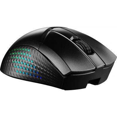 MSI CLUTCH GM51 LEICHTE KABELLOSE Gaming-Maus, rechte Seite, RF Wireless + Bluetooth + USB Typ-C, optisch, 26000 DPI