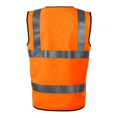 2. Unisex HV Bright Reflektorweste (Fluoreszierendes Orange)