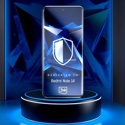 5. Gehärtetes Glas 3mk HardGlass Max Lite Black für Xiaomi Redmi Note 14 5G