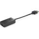HP HDMI-zu-VGA-Kabeladapter Schwarz X1B84AA