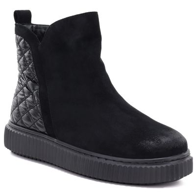 5. Gefütterte schwarze Damen-Ankle-Boots Potocki Z25-JE19365