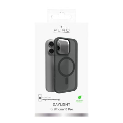 5. Puro Daylight MagSafe Silikonhülle für iPhone 16 Pro – Schwarz
