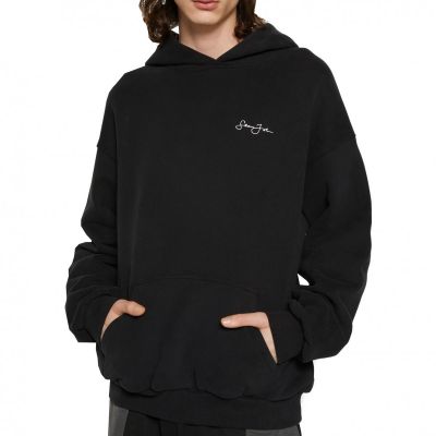 2. Sean John Script Logo Hoodie mit Artwork auf der Rückseite, Größe M, 6021388