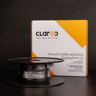 5. CLAROC-DP-14-30M Optisches Kabel von Claroc, DisplayPort 1.4 AOC, 8K, 30 m