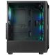 4. RAMPAGE PC-Gehäuse mit Seitenfenster SHIVA, 4x 120-mm-Rainbow-Lüfter, Schwarz