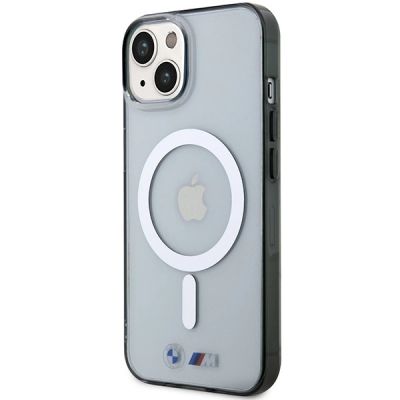 2. BMW Silver Ring MagSafe Hülle für iPhone 14 Plus – transparent