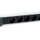 3. Equip 333312 PDU Stromverteilungseinheit 6 x Netzwerkdosen 1U Schwarz