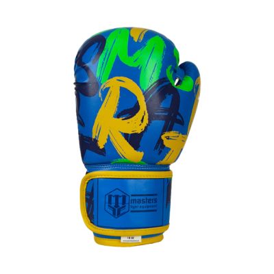 4. MASTERS RPU-VIBEZ Boxhandschuhe 10 oz BLAU