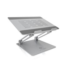 ICY BOX IB-NH300 Laptopständer Silber Aluminium Silikon 43,2 cm (17") 3 kg 15 cm