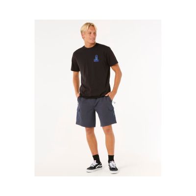 4. RIP CURL Vaporcool Search Stack Tee Schwarz