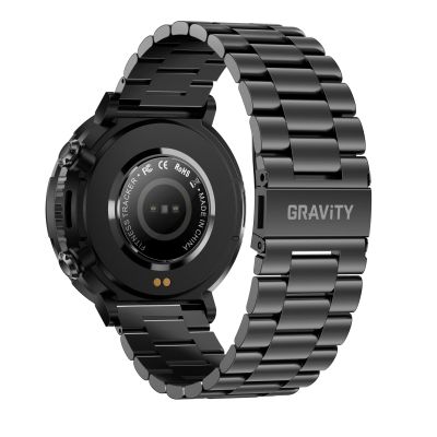 6. Gravity GT21-1+ Smartwatch Schwarzes Silikonarmband