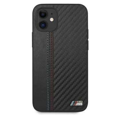 3. BMW M Collection PU Carbon Stripe Schutzhülle für iPhone 12 mini – Schwarz