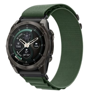 2. Tech-Protect Nylon Pro Armband für Garmin Fenix 5X / 5X Plus / 6X / 6X Pro / 7X / 8 / 8 Pro / 9 / 9 Pro (51 mm) – grün