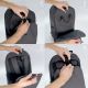 12. Wozinsky Fahrrad-Gepäckträgertasche, Fahrradrucksack mit Rahmen, 2-in-1, 40l, schwarz (WBB33BK)