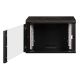 35. Digitus Unique 19" 7U Wand-Netzwerkschrank 600x450 mm, Glastür, schwarz, ungeteilt, montiert, 100 kg