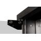 19. 19" 4HE Wand-Netzwerkschrank, SOHO PRO 240 x 540 x 400 mm, Glastür, schwarz, unmontiert, 60 kg