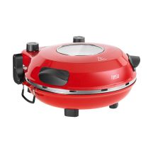 TEESA SUPREME + Pizzaofen, 1200 W, 32 cm, Sichtfenster, herausnehmbarer Pizzastein, zweistufige Heizregelung