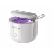 Activejet AUC-198 kabelloser Ultraschall-UV-Reiniger. Für Zahnprothesen, Zahnspangen und Schmuck, weiß.