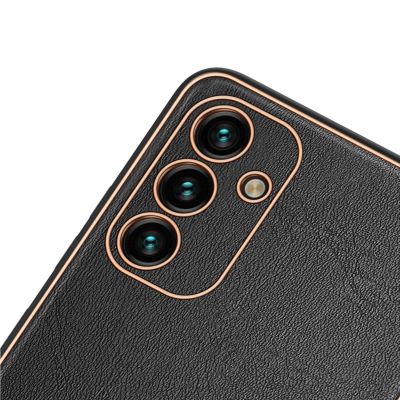 6. Dux Ducis Yolo elegante Hülle aus ökologischem Leder für Samsung Galaxy A13 5G schwarz