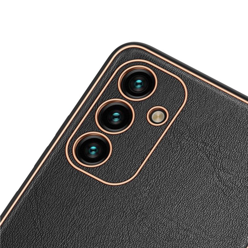 6. Dux Ducis Yolo elegante Hülle aus ökologischem Leder für Samsung Galaxy A13 5G schwarz