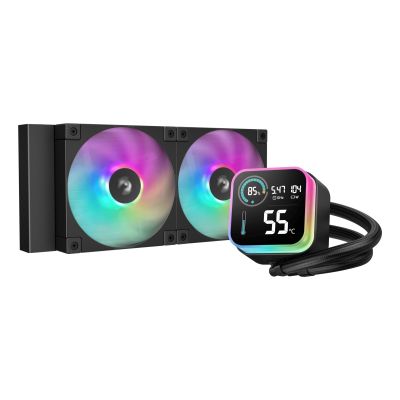DeepCool LQ240 Prozessor-Flüssigkeitskühlungsset 12cm Schwarz 1 Stück.
