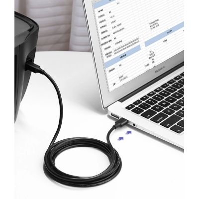 3. Ugreen USB Typ B Druckerkabel (männlich) - USB 2.0 (männlich) 480 Mbit/s 1,5 m schwarz (US135 10350)