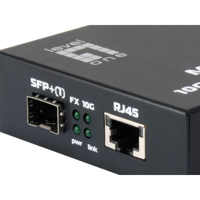 3. LevelOne GB RJ45 zu SFP+ 10 Gbit/s Konverter