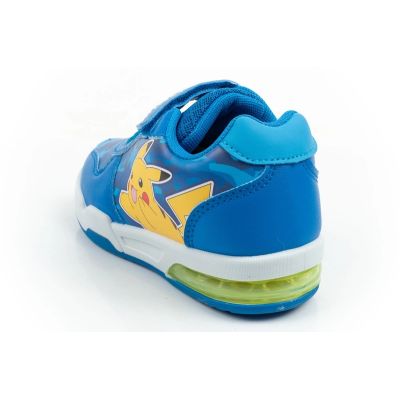5. Leomil Kinder-Sportschuhe Pokémon-Sneaker, leicht, mit Klettverschluss, blaue LED-Beleuchtung