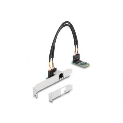 6. DeLOCK M.2-Konverter mit Key B+M 1 x RJ45 2,5 Gigabit LAN